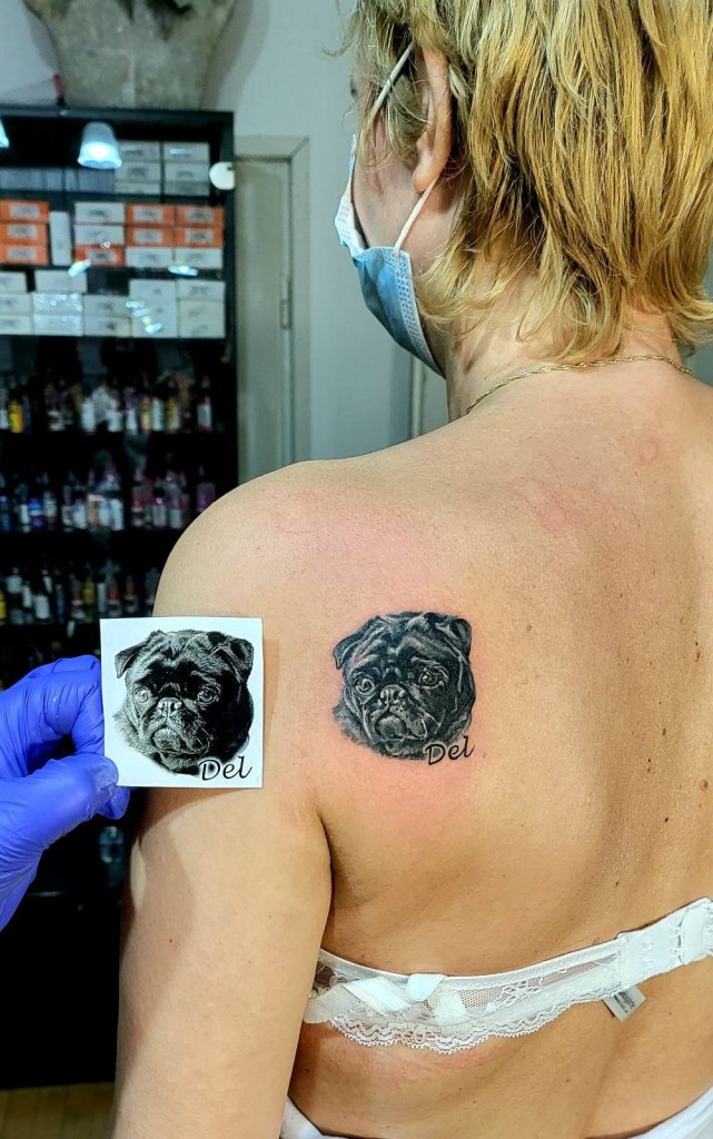 Mini funny tattoo